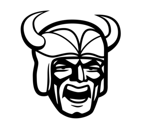 Viking head logo without circle